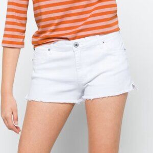 White Denim Shorts Sz 8